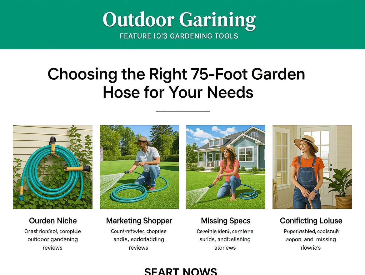 Choosing the Right 75-Foot Garden Hose for Your Needs